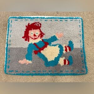 Vintage Raggedy Ann,  Rug / Wall  Decor